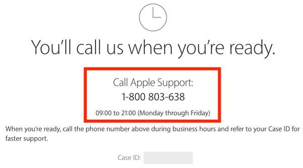 reset password icloud