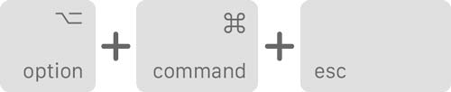 force quit macOS