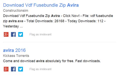 Avira fake