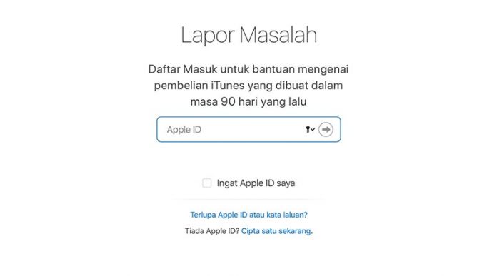 Lapor-masalah Lapor Masalah aplikasi App Store